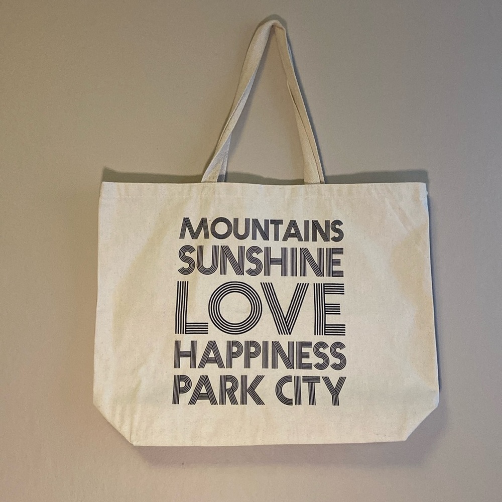 Cream Canvas Tote